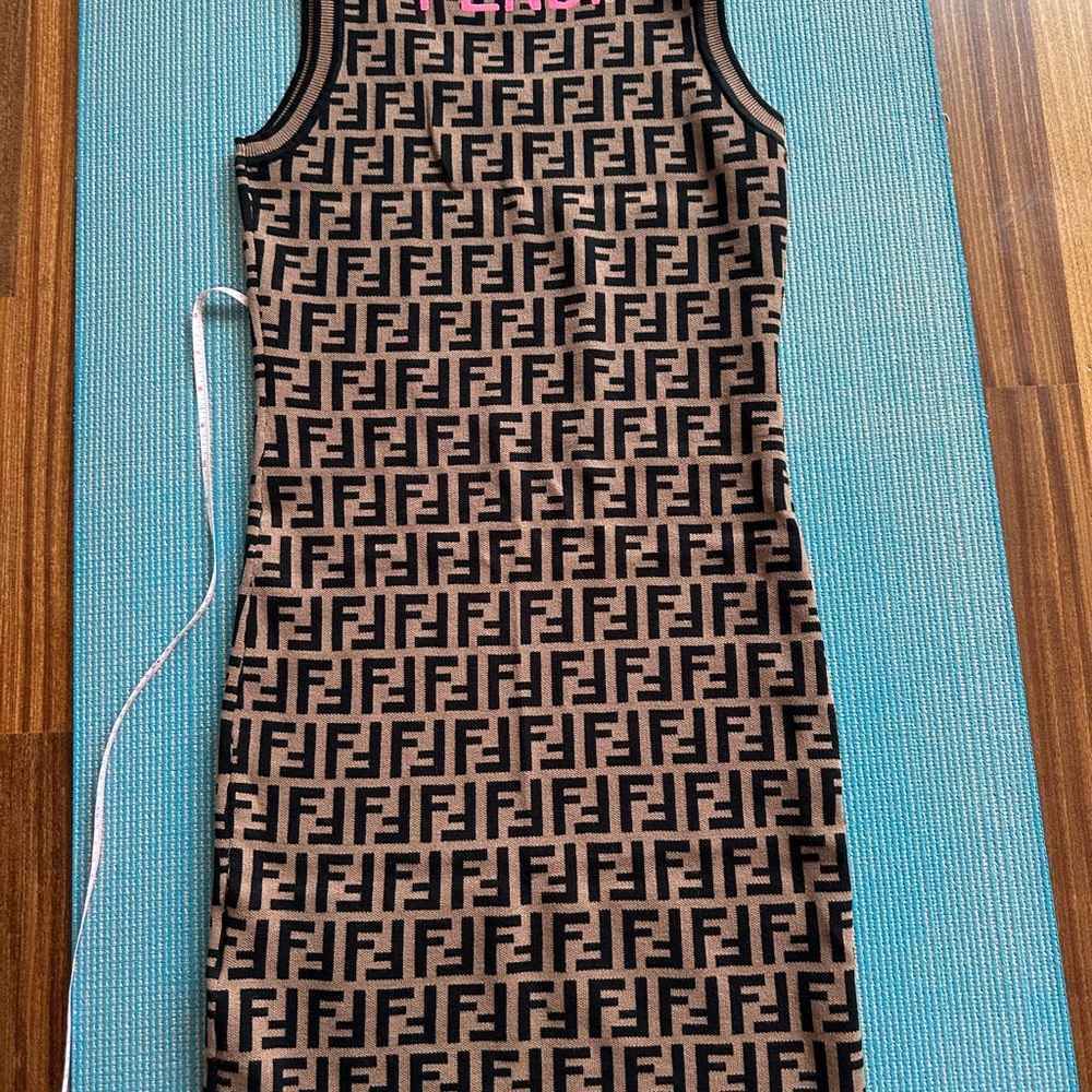 Fendi FF Monogram Logo Dress - IT 38 - Picture 6 of 7